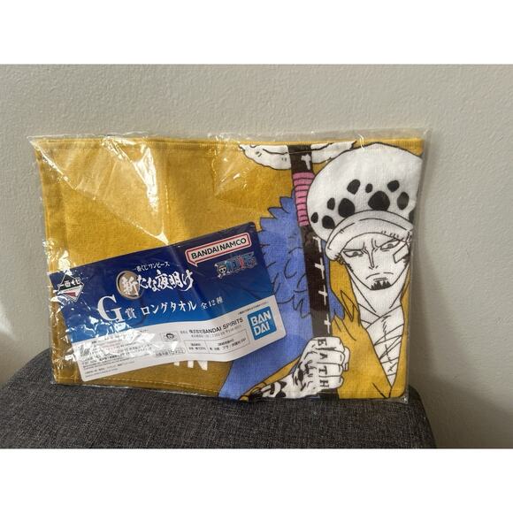 One Piece Trafalgar Law Nico Robin Ichiban Kuji Long Towel - Picture 1 of 3